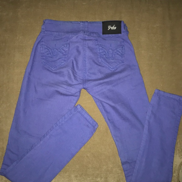 Butt Lifting Blue Purplish Jeans - Picture 2 of 5